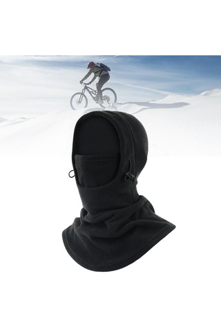 Suntek Kış Balaclava Termal Sıcak Hood Yürüyüş Siyah Siyah