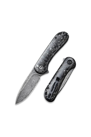 Civivi Elementum Flipper Knife Carbon Fiber Handle Ds2 Kamp Çakı Çok Renkli