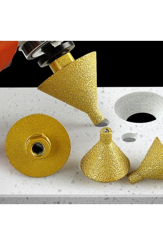 Suofeng M10 Elmas Taş Delici Ucu - Mermer, Kireçtaşı, Seramik Açma Ve Köşe Yuvarlatma Aleti, Soğutma Müslü İçeren 38mm Zırhli Taş Açıcı