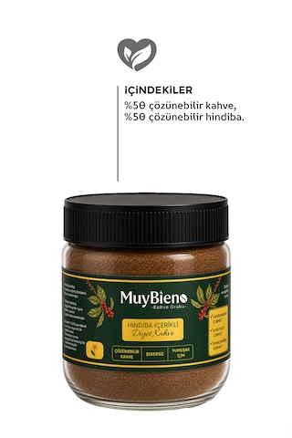 Hindiba Diyet Kahve 1 Aylık- 60 Kullanım 150 Gr Kavanoz Seri Çözünebilir