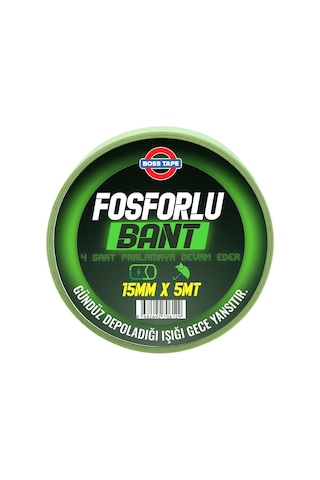 Boss Tape Fosforlu Bant 15Mmx5Mt