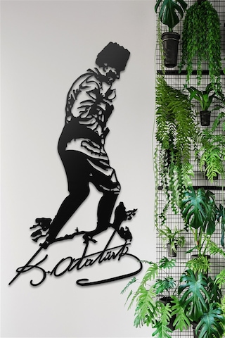 Mustafa Kemal Atatürk Kocatepe İmza - Metal Tablo