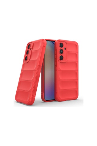 Zore Galaxy Uyumlu A35 Kılıf Esnek Tpu Oyuklu Arka Yüzey Tasarımlı Etnik Silikon Kapak - Lacivert