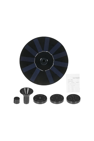 Neevoyu Güneş Enerjili Havuz Fırtınası - 4 Farklı Nozzle İle Dekoratif Su Sprayı, Bahçe Ve Akvaryum İçin