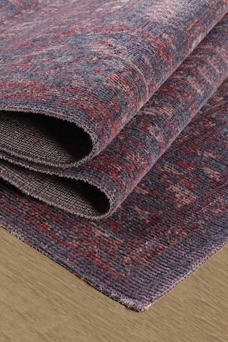 Antik 1113 Klasik Vintage Salon Halısı Mor Retro Mutfak Halısı Tozumaz İnce Makine Halısı Mor