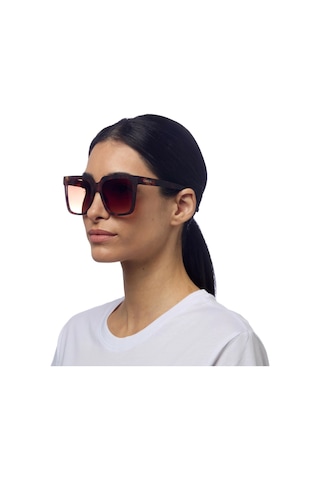 Okkia Roma Unisex Klasik Havana Güneş Gözlüğü Kahverengi Degrade Kahverengi - Leopar