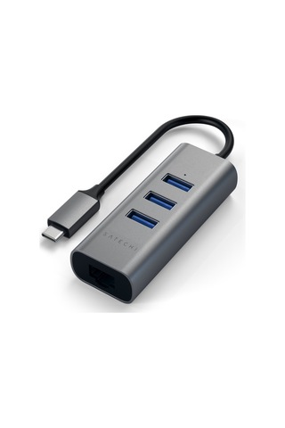 Satechi Type-c 2 İn 1 Usb 3.0 3 Port Hub Eth Port Uzay Grisi St-tc2n1usb31am