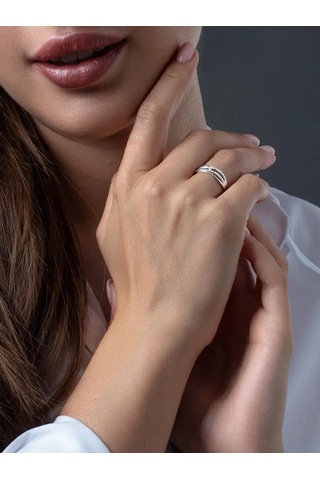 Alekseev Jewellery Taşlı Gümüş 925 Mücevher Yüzüğü 169737995 Gri