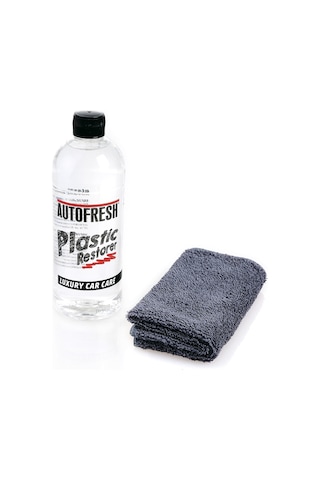 Autofresh Trim Plastik Torpido Tampon Yenileyici Ve Parlatıcı 410 ML + Bez