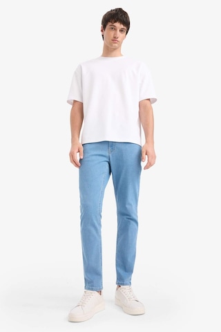 Defacto Pedro Slim Fit Dar Kalıp Normal Bel Dar Paça Jean Pantolon E7436ax25smnm39 Mavi