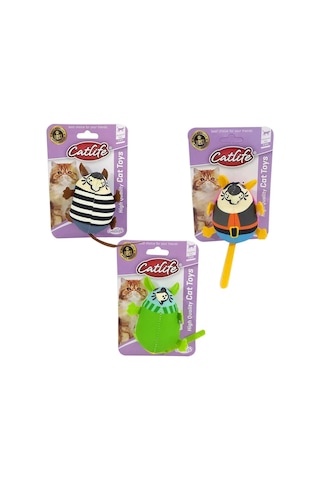 Sevimli Kumaş Fare Kedi Oyuncağı 17 Cm Çeşitli Renklerde