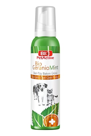 Bio Petactive Geranio Mint Köpek Dış Parazit Tüy ve Deri Bakım Spreyi 100 ML