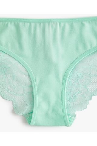 Koton Brief Dantelli Külot Fitilli Pamuklu Yeşil 4slk30108mk Yeşil