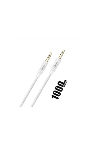 Linktech A577 Aux Kablo Örgü 3.5Mm 1Mt (551660694)