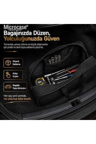 Microcase Çok Amaçlı Oto Bagaj Ve Hırdavat Çantası Al5640 1 Adet / Siyah