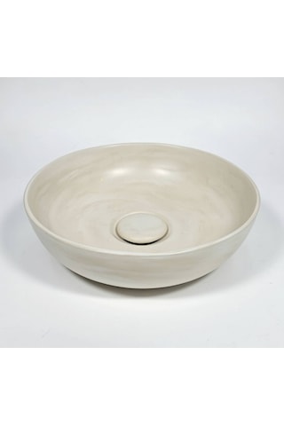 Artvit El Yapımı Tezgah Üstü Lavabo - L2000057 Krem