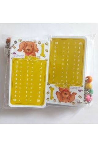Çarpım Tablosu Zincir Ezber Kartları Selefon Kaplama 10 'Lu Paket