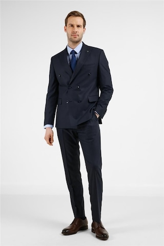 İmza Lacivert Kırlangıç Yaka 6 Drop Slim Fit Takım Elbise 1001255172 Lacivert