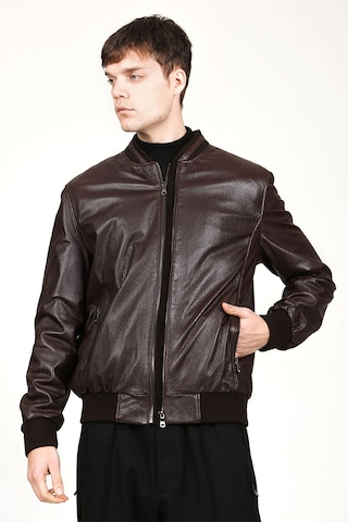 Dericlub Lucca Erkek Jumbo Kolej Hakiki Deri Mont Kahverengi Kahverengi