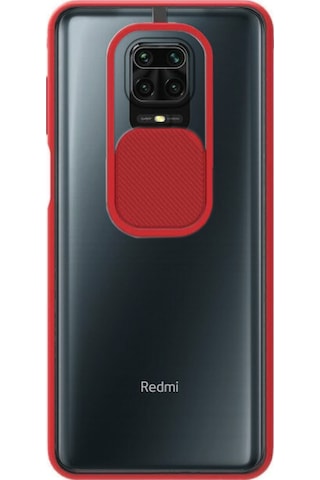 Xiaomi Redmi Note 9 Pro Kapak Lensi Açılır Kapanır Kamera Korumalı Silikon Kılıf