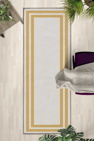 Yıkanabilir Yolluk 51 Krem - Gold