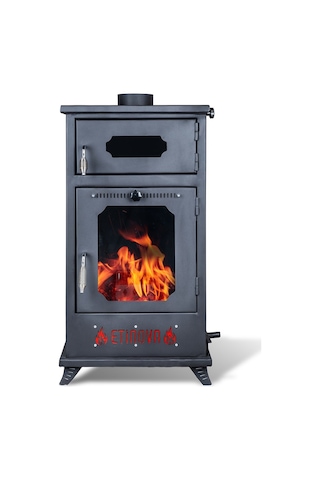 Etinova Eti-b4 Fırınlı Odun Ve Pelet Yakan Şömine Tipi Soba