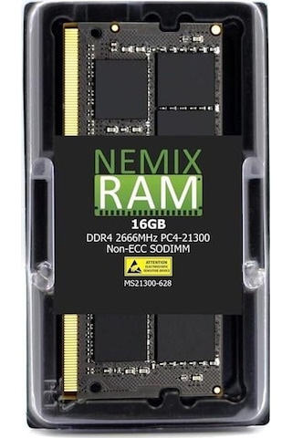 Nemıxram 16gb Ddr4 2666mhz Ecc Notebook Ram Value
