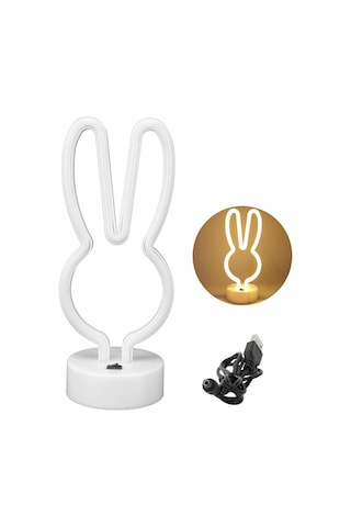 Tavşan Şekilli Neon Işık Sıcak - Yongtao A