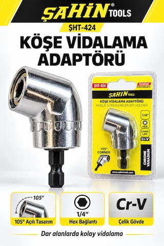 105 Kısa Gövdeli Köşe Vidalama Adaptörü