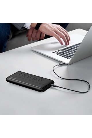 Lenyes PX135P 10w 10000mah Led Işık Göstergeli Taşınabilir Powerbank Siyah