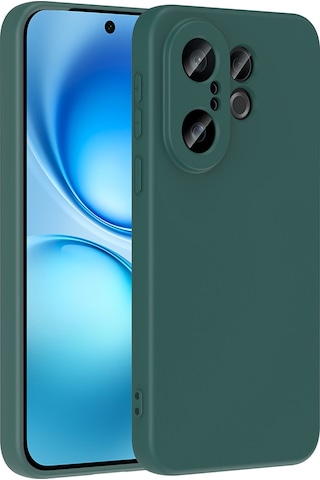 Vivo X200 Fe 5g Kılıf Mkst Mara Lansman Kapak - Koyu Yeşil Yeşil
