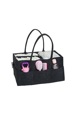 Babylondy Keçe Anne Bebek Bakım Çantası Düzenleyici Siyah Organizer Siyahmodel:xac001 Siyah