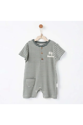 Andywawa Bebek Tulum Romper Bamboo Strıped Anw-ac26671 Haki