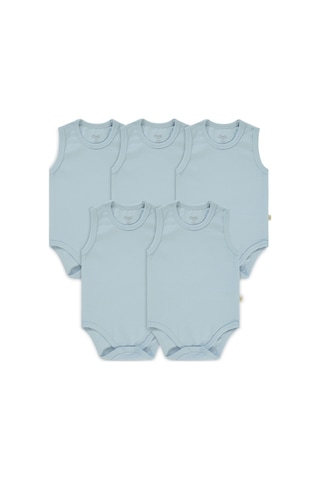 Civil Baby Bebek 5'li Çıtçıtlı Badi 1-3 Yaş Mavi