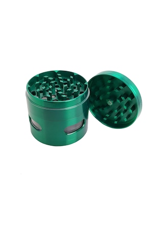 Lexroo Pencereli 63 Mm. Yeşil Baharat Herbal Öğütücüsü Parçalayıcı Pt94ys