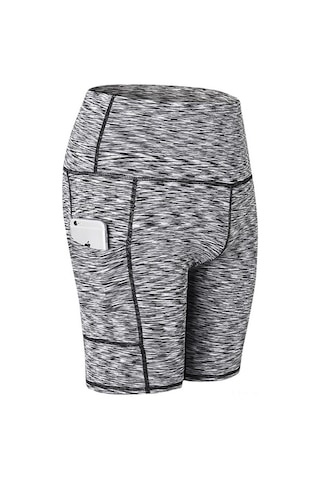 Springsun Kadınlar İçin Yüksek Bel Yoga Şortu, Hızlı Kuruyan, Esnek, Sık Fit, Koşu Ve Egzersiz İçin, Çok Renkli Siyah, Xxl Diğer