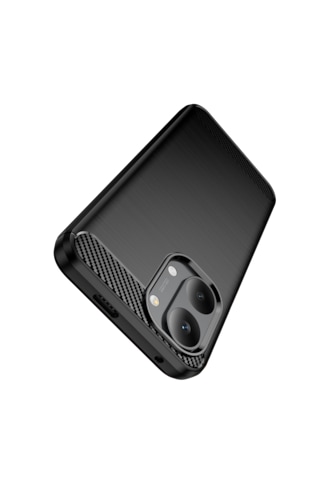 Microcase POCO X8 Pro Max / / Redmi Turbo 5 MAX ile Uyumlu Brushed Carbon Fiber Silikon Kılıf Renk