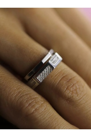 Luchi Jewellery Şık Gümüş Minimalist Yüzük Hediye 229536653 Gümüş