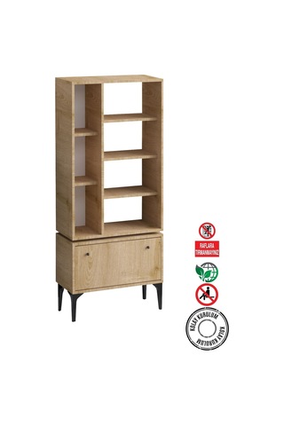 Decormet Fix Kitaplık Dec0056 Safir Meşe Çok Renkli