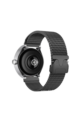 Xiaomi Redmi Watch 5 Active Uyumlu Krd-100 22mm Titanyum Hasır Kordon - Siyah-titanyum