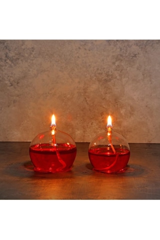 Kırmızı Sarı Kandil Yağı Kokusuz Dumansız 250 Ml 2'li Set