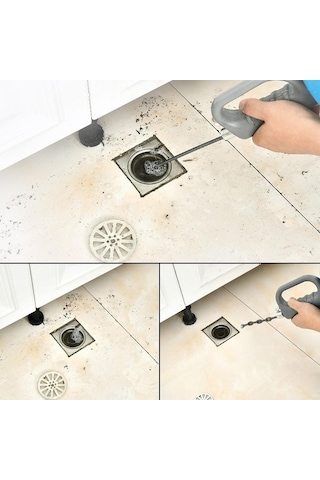 Ganzhoushop Tuvalet Temizleme Piston Mutfak Metre Lavabo Kanalizasyon El Drenaj Borusu Banyo Araştırmak Araçları Açıcı 5/7/10 10m Rq