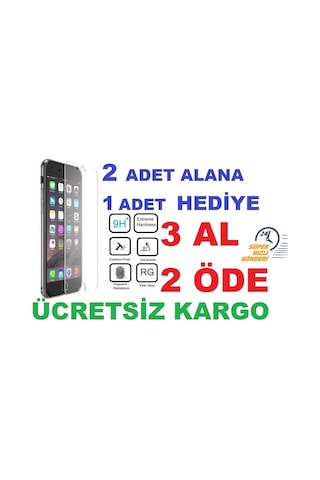 Apple Uyumlu iPhone 8 Plus Temperli Kırılmaz Cam Ekran Koruyucu (270510039)