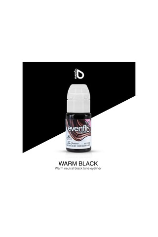 Perma Blend Evenflo Warm Black Eyeliner Sıcak Alt Tonlu Siyah Eyeliner Pigmenti 15ml Diğer