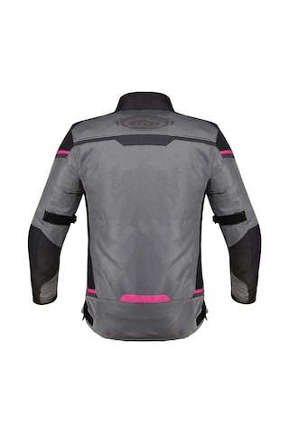 Ls2 Riva Kadın Siyah-gri-pembe 4 Mevsim Motosiklet Montu