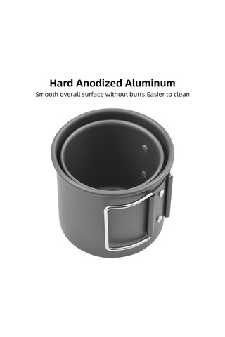 Ranyeek Outdoor Kamp Alüminyum Bardak Seti 450ml+250ml İçin Çelik Kollü Kahve Filtre Aleti, Sıcak/soğuk İçecekler İçin Dayanıklı Tasarım Çok Renkli