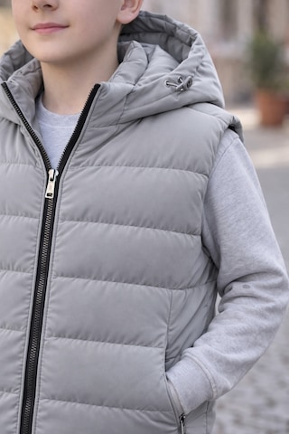 Pina Kids Erkek Çocuk Kapüşonlu Şişme Yelek Gri