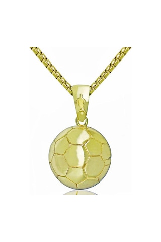 Saatcaddesi Metal Futbol Topu Spor Takı Kolye