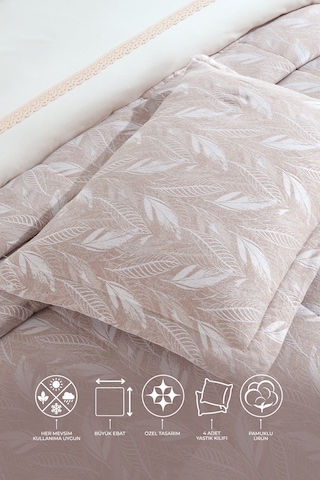 Elart Stil Çeyiz Paketi 7 Parça Bej Bej