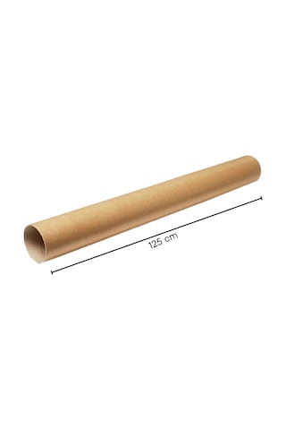 Postüp Karton Silindir Kutu - Ambalaj 125 X 7,6 Cm Kapaklı - 10 Adet 10 Adet